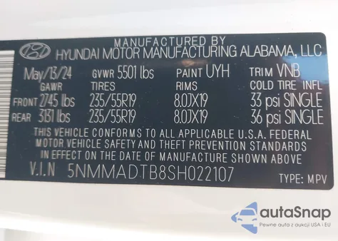 2025 Genesis Gv70 2.5T Awd из США, поврежденный, VIN 5NMMADTB8SH022107